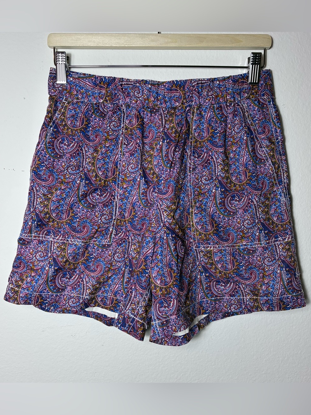J.Crew Liberty Fabric Paisley Cotton Shorts XS Boho Resortwear High‎ Rise Beach